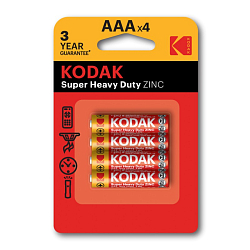 Элемент питания KODAK Heavy Duty R03 BL-4  (K3AHZ-4)   (48/240/33600)