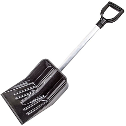 Лопата автомобильная поликарбонат 345*260*65см с черенком 60см г.Октябрьский М3496