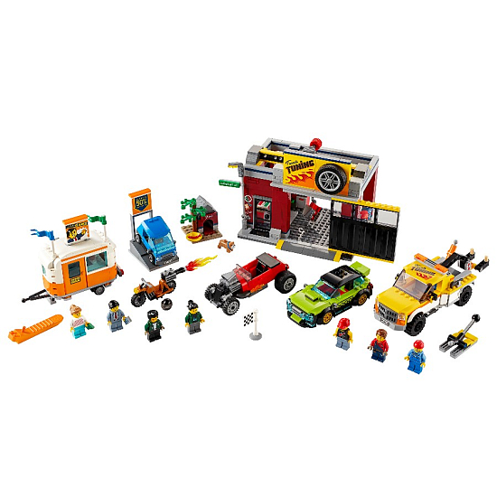 Конструктор LEGO City 60258 Nitro Wheels Тюнинг-мастерская