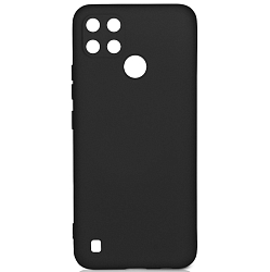 Силиконовый чехол DF для Realme C21Y DF rmOriginal-16 (black) с микрофиброй