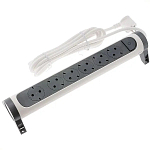 Сетевой удлинитель  3м Legrand "Комфорт" 694539 6 розеток "евр" с выключателем 16А белый/черный