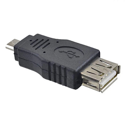 Переходник USB >--> microUSB PERFEO A7015 чёрный