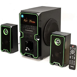 Колонки 2.1 Dialog Progressive AP-222B BLACK, 30W+2*10W RMS, Bluetooth, USB+SD reader