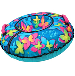 Тюбинг NIKA ТБ8К-95/Б "с бабочками 3D" с круговым дизайном 