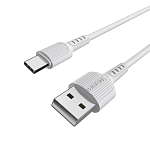 Кабель USB <--> Type-C  1.0м BOROFONE BX16 Easy, белый