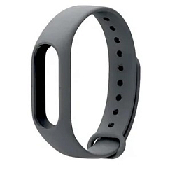 Силиконовый ремешок ZIBELINO для XIAOMI Mi Band 3/4 (серый)