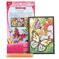 Мозайка ЦВЕТЫ & БАБОЧКИ В ПАК. SAF-SF-BTF01