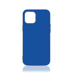 Силиконовый чехол DF для iPhone 12 mini DF iOriginal-04 (blue) с микрофиброй