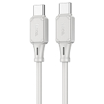 Кабель Type-C <--> Type-C 1.0м HOCO X101 серый, 60W