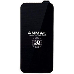 Противоударное стекло 3D ANMAC для iPhone 11 черное усиленное Арт.1137194