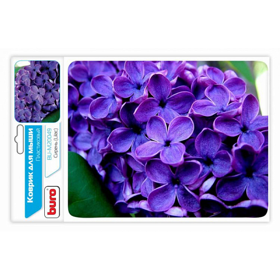 Коврик BURO BU-M20049 рисунок/сирень