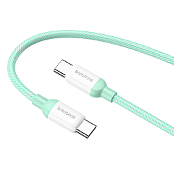 Кабель Type-C <--> Type-C  2.0м BOROFONE BX68, зелёный, 5A