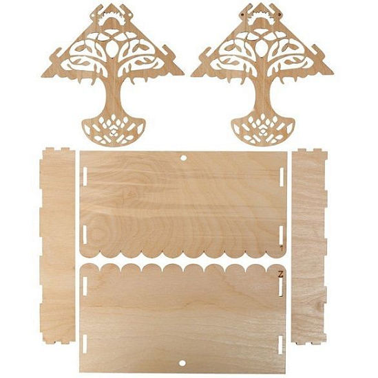 Кормушка для птиц «Узорное дерево», 23 × 21 × 15 см