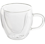 Кружка в форме сердца AROMA 300 мл из боросиликатного стекла с двойными стенками арт.103490