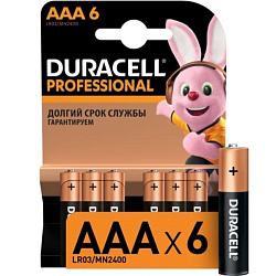 Элемент питания DURACELL LR03 BL-6