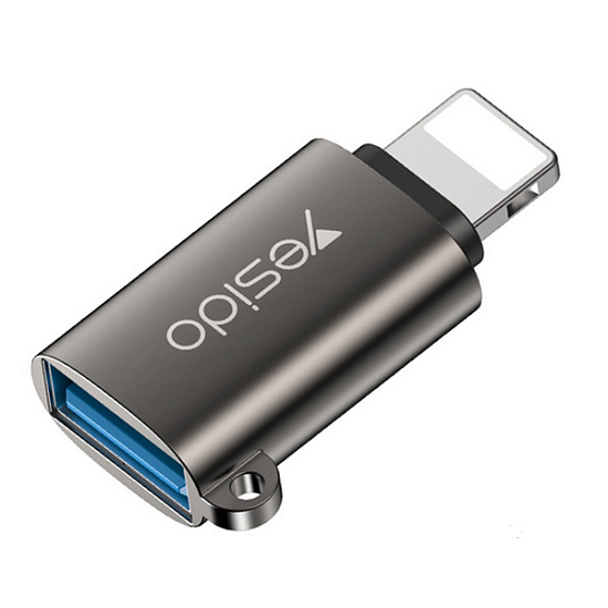 Переходник OTG YESIDO GS14 чёрный Lightning