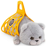 Мягкая игрушка Orange Toys Кот Барсик в сумке серый 35 см