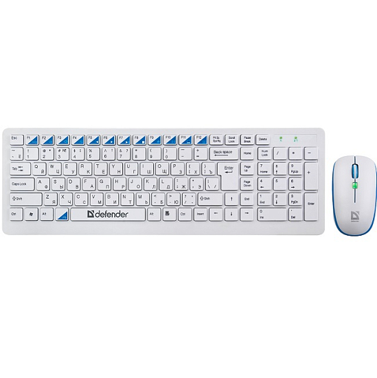 Клавиатура+мышь БП DEFENDER Skyline 895 Nano White