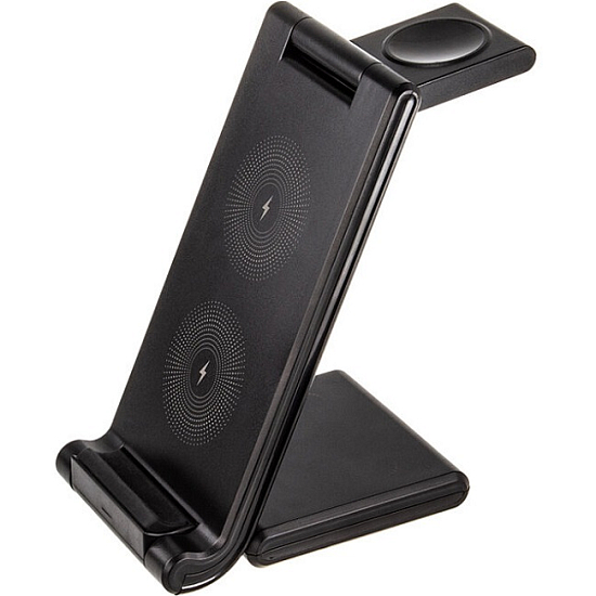 Беспроводное ЗУ WALKER WH-53, 18Вт, 3в1, черное