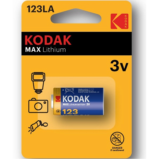 Элемент питания KODAK MAX CR123 (K123LA)