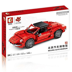 Конструктор SEMBO BLOCK, 705701, Ferrari Dino 246, 633 детали, красный (арт.80002313)