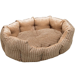 Лежанка для животных,мебельная ткань, холлофайбер, 50 х  40 х 15 см, микс цветов 6850467