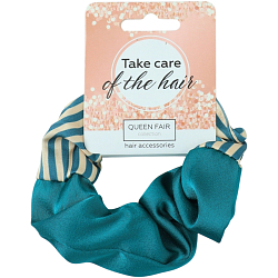 Резинка для волос QF «Орбита», половинка полоски, 8 см, жёлто-зелёная 10530949