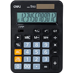 Калькулятор настольный Deli EM210 черный 12-разр.