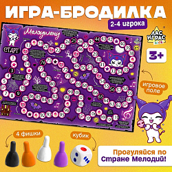 Ходилка-бродилка для детей «Страна мелодий», 2-4 игрока, 3+