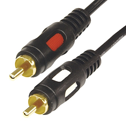 Кабель 2RCA <--> 2RCA  1.5м ENERGY POWER GOLD (в техпаке)