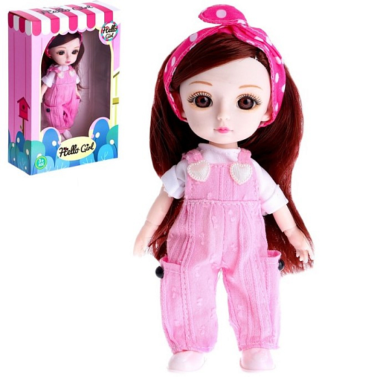 Кукла модная шарнирная «Варя» в комбинезоне