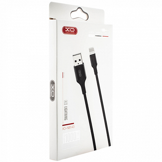 Кабель USB <--> Lightning  1.0м XO-NB143 черный