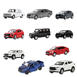 Машина металлическая коллекционная АССОРТИ 4, длина 12 см, инерционная, 10 видов, ТЕХНОПАРК, N-004