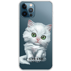 Задняя накладка GRESSO для IPhone 12 Pro. Коллекция "Let’s Be Friends!" Модель "Turkish Angora".