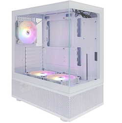 Корпус 1STPLAYER MIKU Mi7-A ARGb белый/ATX/3x120мм ARGb fans/Mi7-A-WH-2FC7R-W-1FC7-W