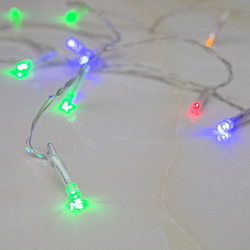 Гирлянда светодиодная МЕТРАЖ  1.2м МУЛЬТИ