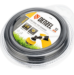 Леска двухкомпонентная для триммера, круглая 2,4мм х 15м, EXTRA CORD// Denzel 96180