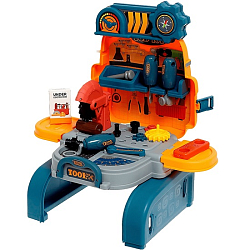 Игровой модуль детский 3 в 1 «Рюкзачок», верстак с инструментами, 23 элемента