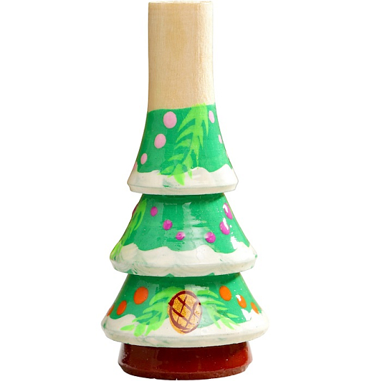 Свистулька «Ёлочка», 3х7 см, микс, ручная роспись 3676469