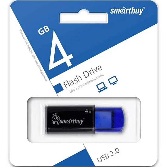 USB  4Gb Smart Buy Click Blue