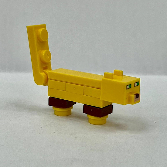 Фигурка Minecraft Кошка желтая