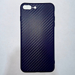 Силиконовый чехол CARBON для iPhone 7/8 Plus фиолетовый