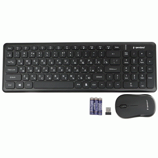 Клавиатура+мышь GEMBIRD KBS-9200, черный