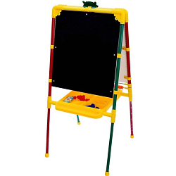 Мольберт детский, двусторонний «Растущий», регулируется по высоте, размер 755 × 516 × 70 мм