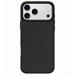 Задняя накладка KEEPHONE KEVILAR COMBAT MAGSAFE CARBON CASE для iPhone 17 PRO MAX, BLACK