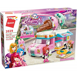 Конструктор QMAN Розовый фургон с мороженым 2029