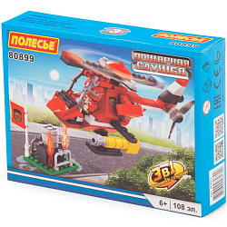 Конструктор ПОЛЕСЬЕ Пожарная служба-1.3 , 108 эл.
