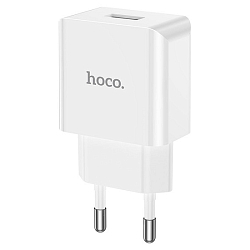 Сетевое ЗУ 1USB 2.1A HOCO C106A Leisure, Type-C, белый