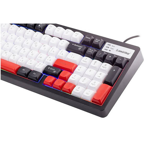 Клавиатура SMARTBUY Rush Z37 черно-белая (SBK337UWK)