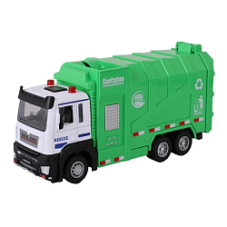 Машинка-мусоровоз KID ROCKS, масштаб 1:32, со звуком и светом, пружин. мех AB-2305
